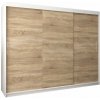 Šatníková skriňa Tokyo 250 - biela / dub sonoma Šatníková skriňa Tokyo 250 - biela / dub sonoma