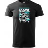 Sablio Tričko s potlačou Skyline street vibes - čierne XL Sablio Tričko s potlačou Skyline street vibes - čierne XL