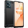 Carbon Case pre Realme C31, flexibilný karbónový kryt, čierny