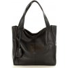 MAZZINI Kožená shopper kabelka Portofino Max | čierna s139a MAZZINI Kožená shopper kabelka Portofino Max | čierna s139a