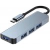DeTech USB-C Hub so 4 portami - 3хUSB2.0, 1xUSB3.0 - šedá DeTech USB-C Hub so 4 portami - 3хUSB2.0, 1xUSB3.0 - šedá