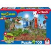SCHMIDT Puzzle Schleich Dinosauři z pravěku 100 dílků + figurka Schleich SCHMIDT Puzzle Schleich Dinosauři z pravěku 100 dílků + figurka Schleich