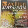 MED TRUST Handelsges. m. b. H. Wellion SAFETYLANCETS 28G - Lanceta bezpečnostná 200 ks