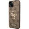 Kryt GUESS 4G Metal pre Apple iPhone 14 - umelá koža - hnedý Kryt GUESS 4G Metal pre Apple iPhone 14 - umelá koža - hnedý