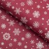 Vianočný PVC obrus Biele vločky na červenom PV-133 - metráž š. 140 cm Vianočný PVC obrus Biele vločky na červenom PV-133 - metráž š. 140 cm