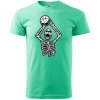 Basketbal kostra - Klasické pánske tričko vyššej gramáže - 3XL ( Mätová ) Basketbal kostra - Klasické pánske tričko vyššej gramáže - 3XL ( Mätová )