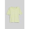 Gant SLIM STRIPED 1X1 RIBBED SS T SHIRT zelená