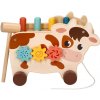 Adam Toys Montessori aktívna edukačná ťahacia Kravička prírodná Adam Toys Montessori aktívna edukačná ťahacia Kravička prírodná
