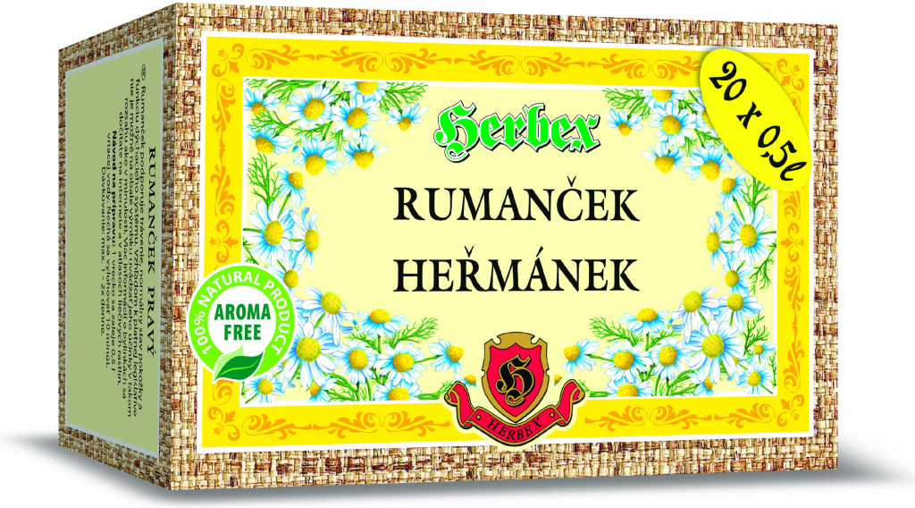 Herbex Rumanček bylinný čaj 20 x 2,5 g