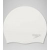 Speedo Plain Moulded Silicone Cap White Speedo Plain Moulded Silicone Cap White