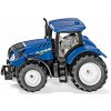 Siku Traktor New Holland T7.315 modrý model kov 1091 Siku Traktor New Holland T7.315 modrý model kov 1091