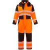 PORTWEST HI-VIS PW3 MODAFLAME FR516 / Reflexná nehorľavá vodeodolná zimná kombinéza - oranžová/čierna XL PORTWEST HI-VIS PW3 MODAFLAME FR516 / Reflexná nehorľavá vodeodolná zimná kombinéza - oranžová/čierna XL