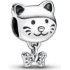 Prívesok PANDORA Mačka a mašľa 792255C01 Prívesok PANDORA Mačka a mašľa 792255C01