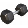 Gorilla Sports Šesťhranná pogumovaná činka, 15 kg Gorilla Sports Šesťhranná pogumovaná činka, 15 kg