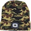 KesTek Pletená čiapka s LED svetlom, camouflage KesTek Pletená čiapka s LED svetlom, camouflage