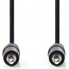 Nedis CAGB22000BK10 - Stereofónny Audio Kábel | 3,5mm Zástrčka - 3,5mm Zástrčka | 1 m | Čierna farba Nedis CAGB22000BK10 - Stereofónny Audio Kábel | 3,5mm Zástrčka - 3,5mm Zástrčka | 1 m | Čierna farba