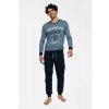 Pánske pyžamo Burn tigers modré
