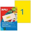 Etikety farebné 210x297mm APLI A4 100 hárkov žlté Etikety farebné 210x297mm APLI A4 100 hárkov žlté