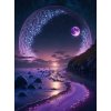 Norimpex diamantové maľovanie Ametystová žiara 30 x 40 cm