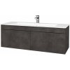 Dreja Umývadlová skrinka ASTON SZZ2 120 - D16 Tmavý betón / Úchytka T07 / D16 Tmavý betón Dreja Umývadlová skrinka ASTON SZZ2 120 - D16 Tmavý betón / Úchytka T07 / D16 Tmavý betón