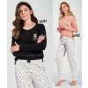 TARO Dámske pyžamo Polly3231 zz41-čierna XL TARO Dámske pyžamo Polly3231 zz41-čierna XL