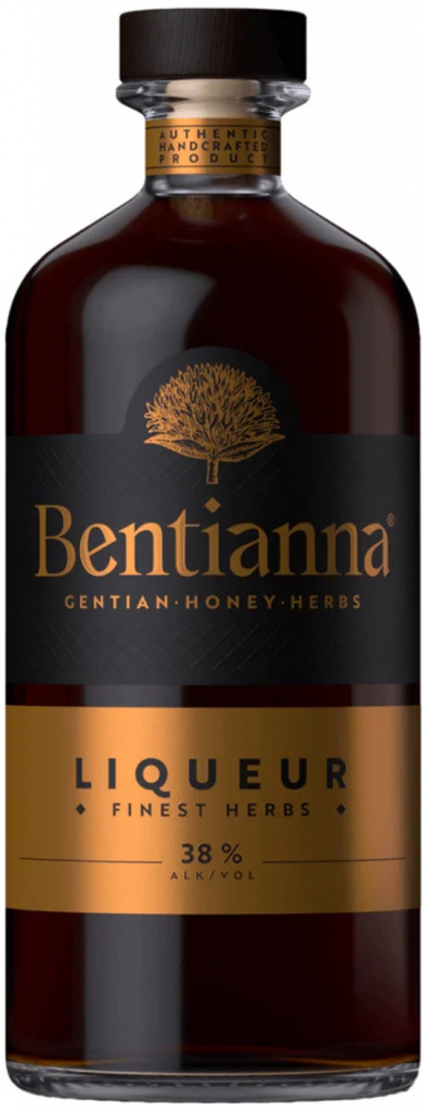 Bentianna Grape & Herbs 38% 0,7 l (čistá fľaša)
