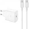 Nabíjačka Samsung USB typu C pre Samsung 3000 mA 5 V Szybka nabíjačka kostka + kabel biela Nabíjačka Samsung USB typu C pre Samsung 3000 mA 5 V Szybka nabíjačka kostka + kabel biela