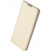 Puzdro s flipom Dux Ducis pre Motorola Moto E7i Power, Moto E7 Power zlaté Puzdro s flipom Dux Ducis pre Motorola Moto E7i Power, Moto E7 Power zlaté
