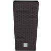 PROSPERPLAST Kvetináč RATO SQUARE + vklad umbra 24cm PROSPERPLAST Kvetináč RATO SQUARE + vklad umbra 24cm