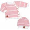 Baby Nellys Pletená sada oblečenia pre bábätko Star 5D biela Baby Nellys Pletená sada oblečenia pre bábätko Star 5D biela