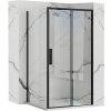 Rea Rapid Slide, sprchovací kút s posuvnými dverami 120(dvere) x 100(stena), 6mm číre sklo, čierny profil, KPL-09861 Rea Rapid Slide, sprchovací kút s posuvnými dverami 120(dvere) x 100(stena), 6mm číre sklo, čierny profil, KPL-09861