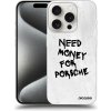 Picasee silikónový čierny obal pre Apple iPhone 15 Pro - White Dollar