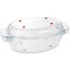 TESCOMA Oválny pekáč s poklopom GrandCHEF 35 x 21 cm , sklenený