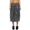 Diesel De-mirtow-s Skirt Black Denim