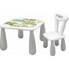 MALTEX Detská súprava LUNA stolček a stolička Lesná partia - sivá MALTEX Detská súprava LUNA stolček a stolička Lesná partia - sivá