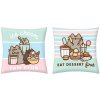 HALANTEX Vankúšik Pusheen sladkosti Polyester, 40/40 cm HALANTEX Vankúšik Pusheen sladkosti Polyester, 40/40 cm