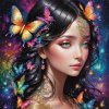 Diamantový obraz Motýlia žena Diamantový obraz Motýlia žena