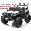 JOKO Elektrické autíčko Jeep 4x4 Master Of Terain, penové kolesá, kožené sedadlo, biele JOKO Elektrické autíčko Jeep 4x4 Master Of Terain, penové kolesá, kožené sedadlo, biele