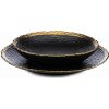 HowHomely Keramická súprava tanierov Kati Black Gold 2 ks HowHomely Keramická súprava tanierov Kati Black Gold 2 ks