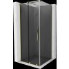MEXEN/S - Velár sprchovací kút, posuvné dvere 110 x 110, grafit, zlato 871-110-110-41-50 MEXEN/S - Velár sprchovací kút, posuvné dvere 110 x 110, grafit, zlato 871-110-110-41-50