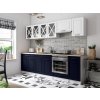 Kuchynská linka GERTRID 260cm - Biela + marine blue Kuchynská linka GERTRID 260cm - Biela + marine blue