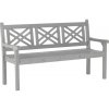 Tempo Kondela Drevená záhradná lavička, sivá, 150 cm, FABLA Tempo Kondela Drevená záhradná lavička, sivá, 150 cm, FABLA