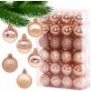 Sada vianočných gúľ ružové zlato priemer 3,5 cm, 48 ks Sada vianočných gúľ ružové zlato priemer 3,5 cm, 48 ks