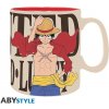 One Piece keramický hrnček Luffy & Wanted 460 ml