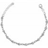 INFINITYSILVER Strieborný náramok zdobený krúžkami 1404100R1+118+
