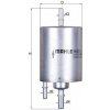 Palivový filter MAHLE KL 571 Palivový filter MAHLE KL 571