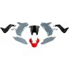 RTECH sada plastov Yamaha, RTECH (černo-šedo-červená, 5 dielov) RTECH sada plastov Yamaha, RTECH (černo-šedo-červená, 5 dielov)
