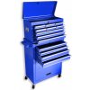 Dielenská skrinka pojazdný vozík na náradie 13 zásuviek - Guľôčkové ložiská MODRÁ Dielenská skrinka pojazdný vozík na náradie 13 zásuviek - Guľôčkové ložiská MODRÁ