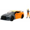 Jada Autíčko Nissan GT-R 2009 kovové s otvárateľnými časťami a figúrka Naruto dĺžka 20 cm 1:24 Jada Autíčko Nissan GT-R 2009 kovové s otvárateľnými časťami a figúrka Naruto dĺžka 20 cm 1:24