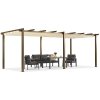 Garden Point terasová pergola 3x6 m Barbados woodlike-béžová